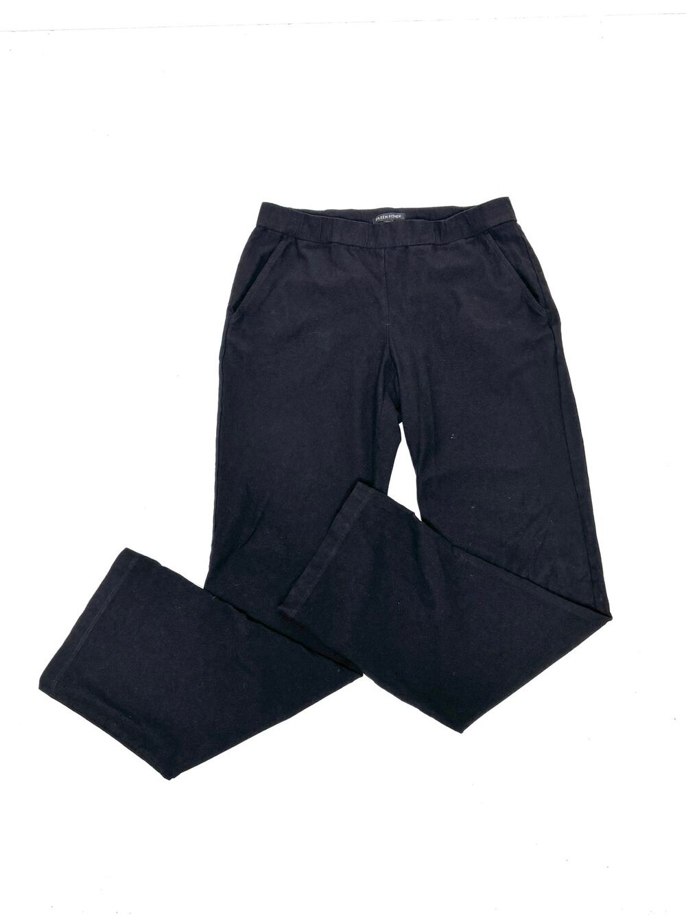 Eileen Fisher Pull on Stretch Crepe Slim Viscose Ankle Pants S